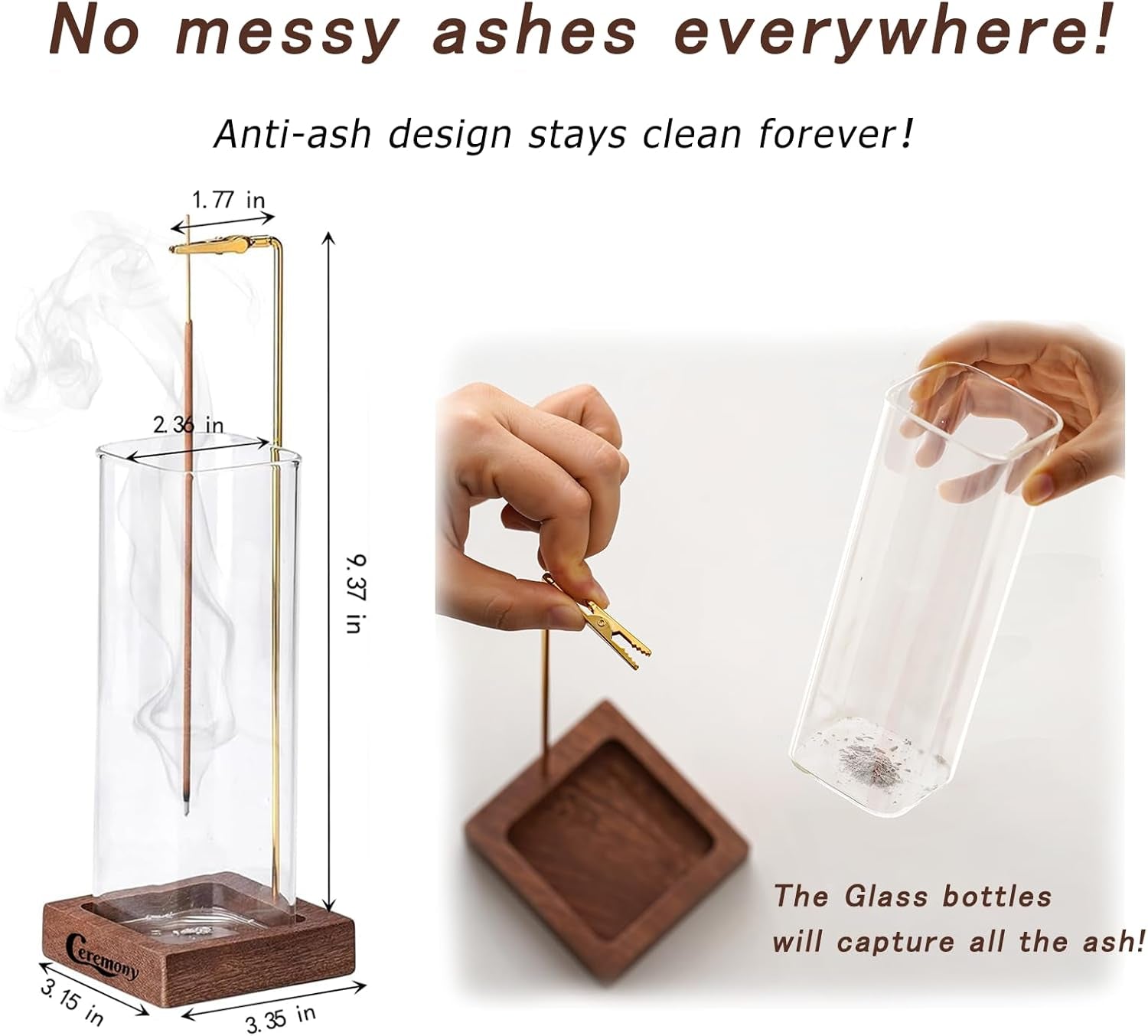 Calmiya Wooden Incense Cradle