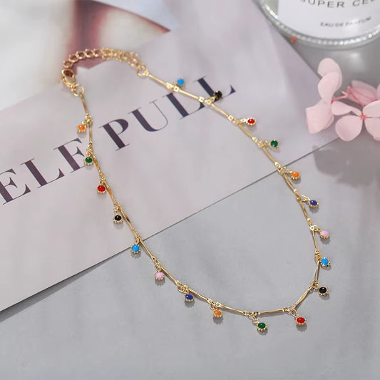 Sweet Charm Tassel Necklace